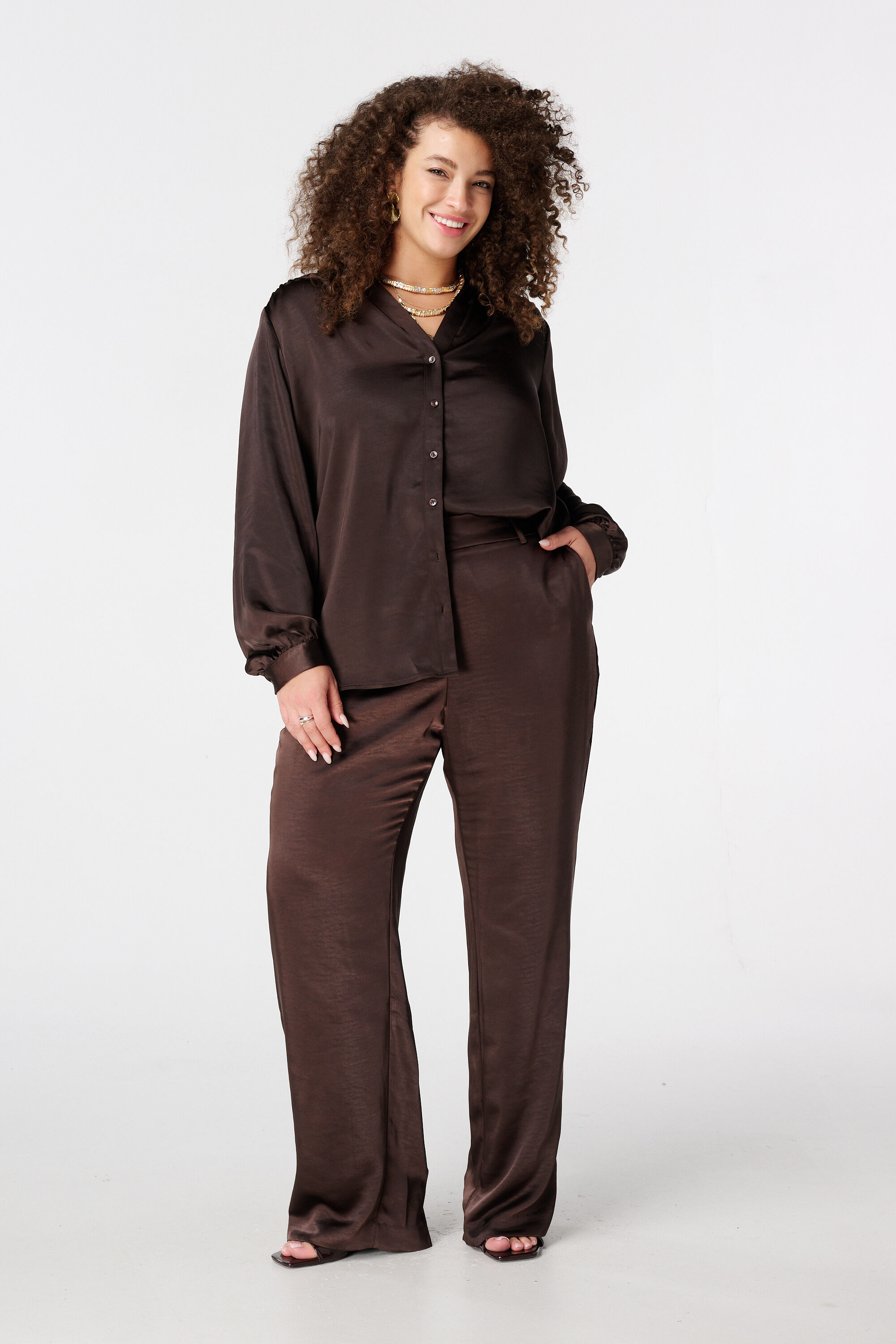 Bluse in Satinoptik image number 5