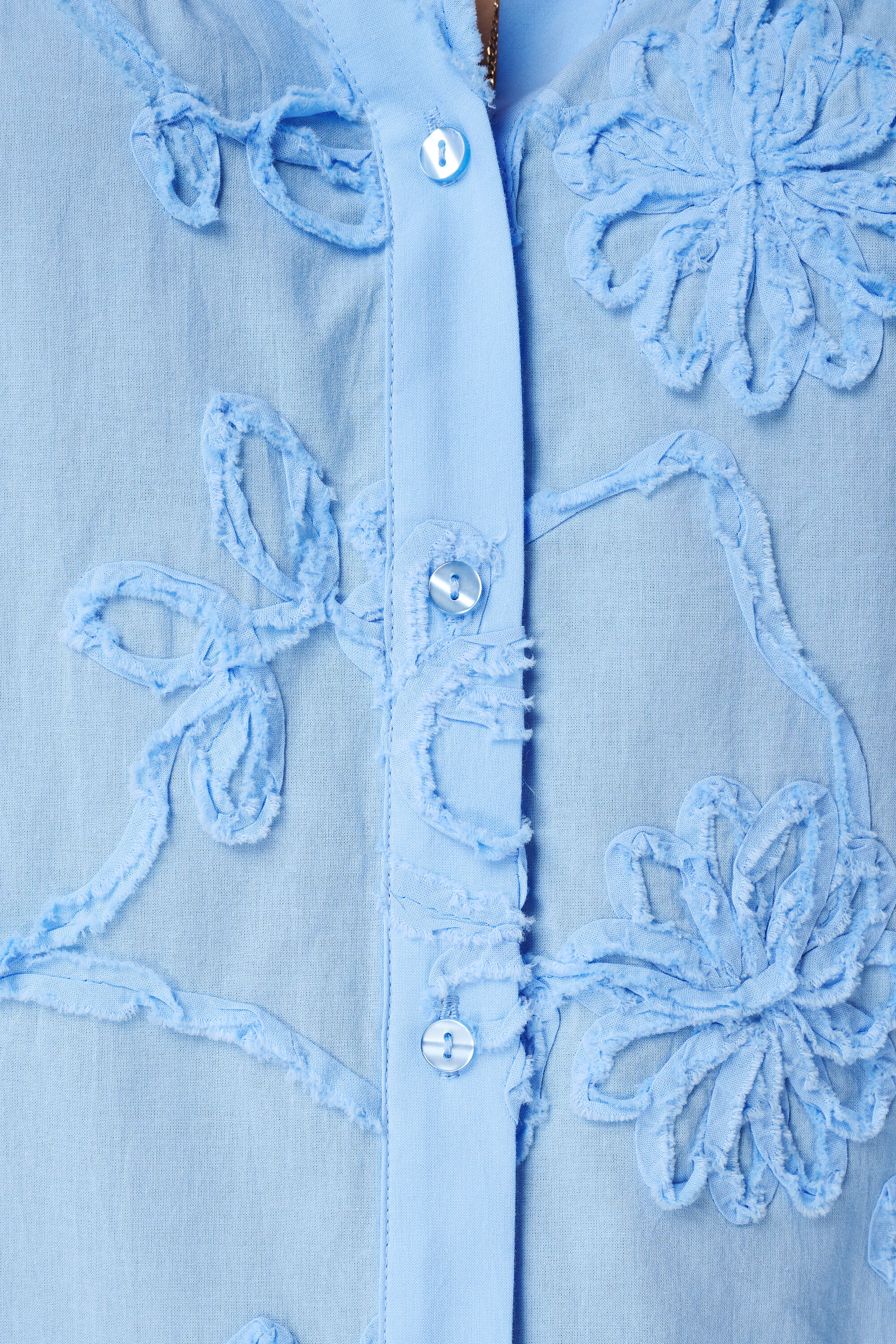 Bluse mit 3D-Blumenprint image number 6