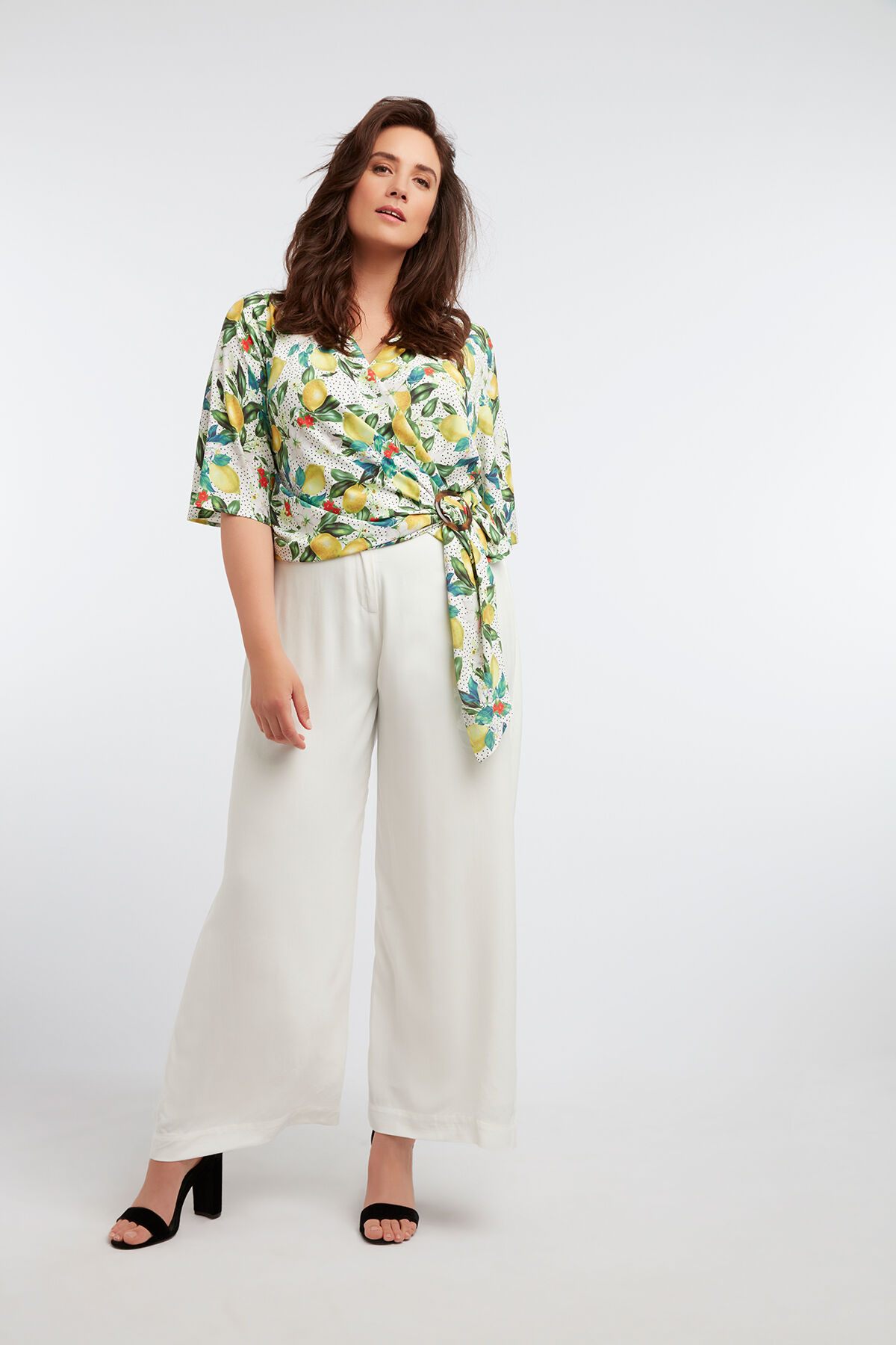 Top mit Zitronen-Print und Schnalle image number 5