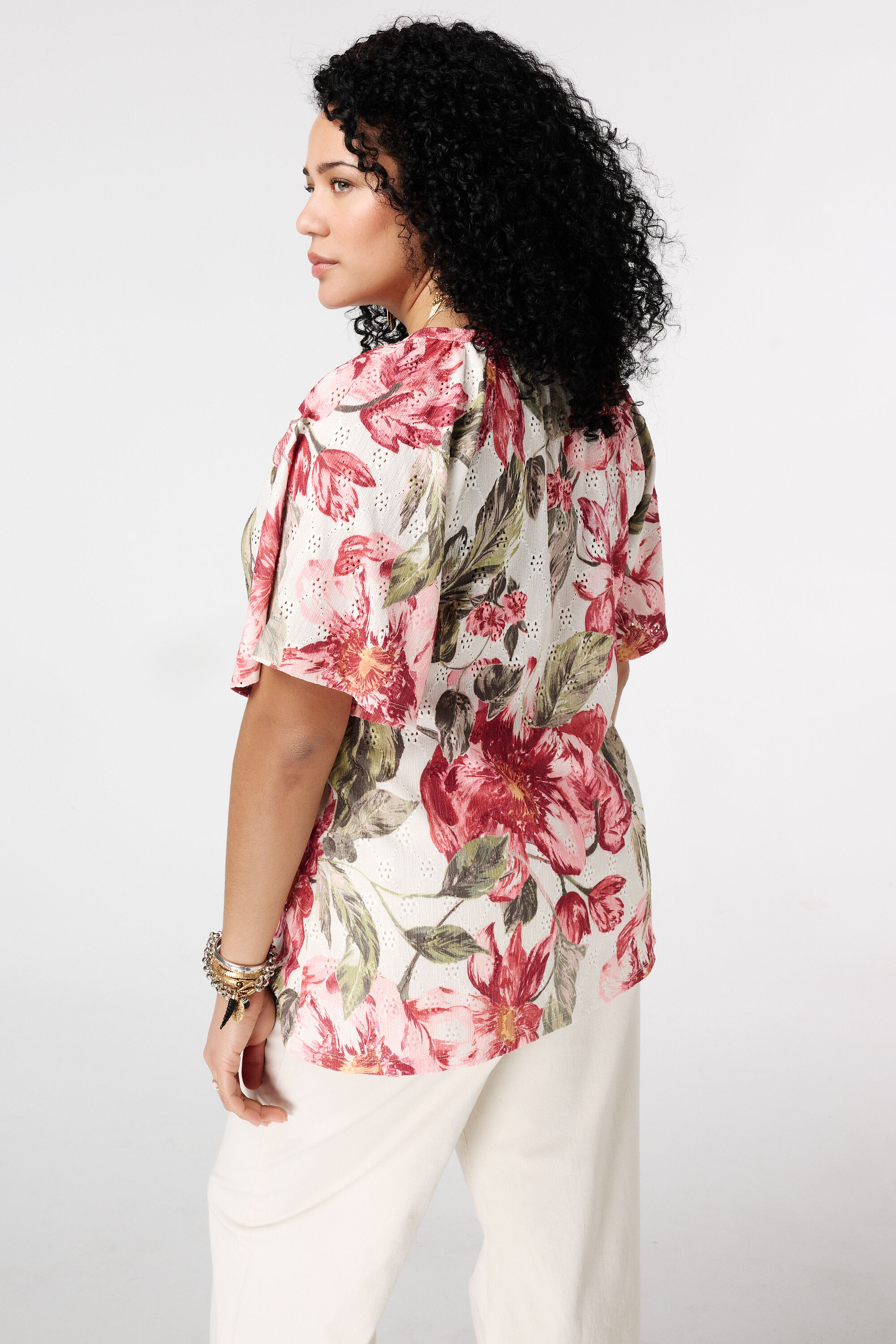 Spitzentop mit Print image number 3