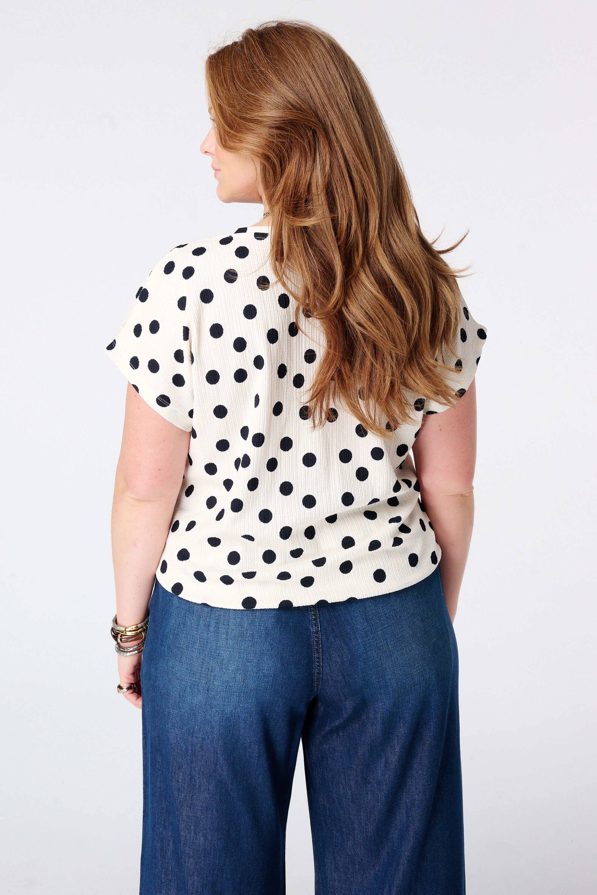 Top mit Polka Dot Muster image number 3