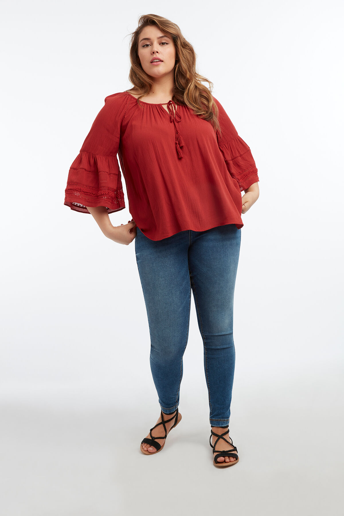 Bluse mit Bell-Sleeves image number 4