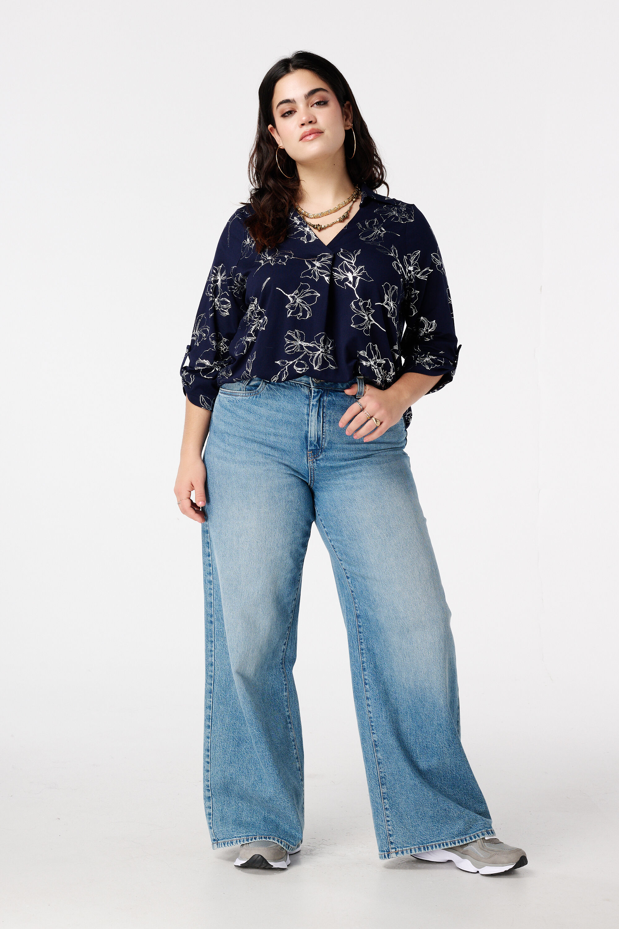 Top mit Stretch und Folienprint image number 5