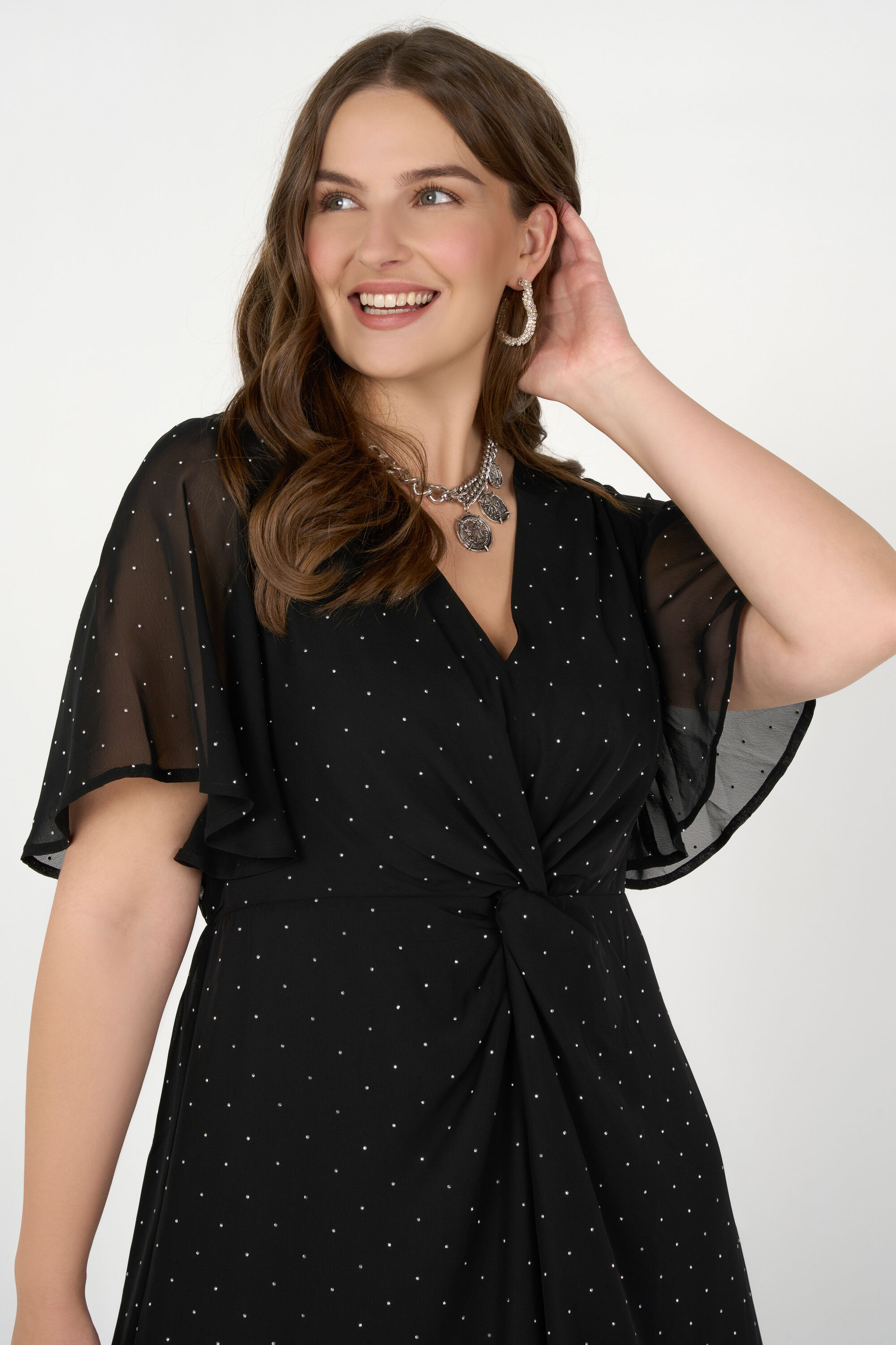 Maxikleid mit silbernen Akzenten  image number 5