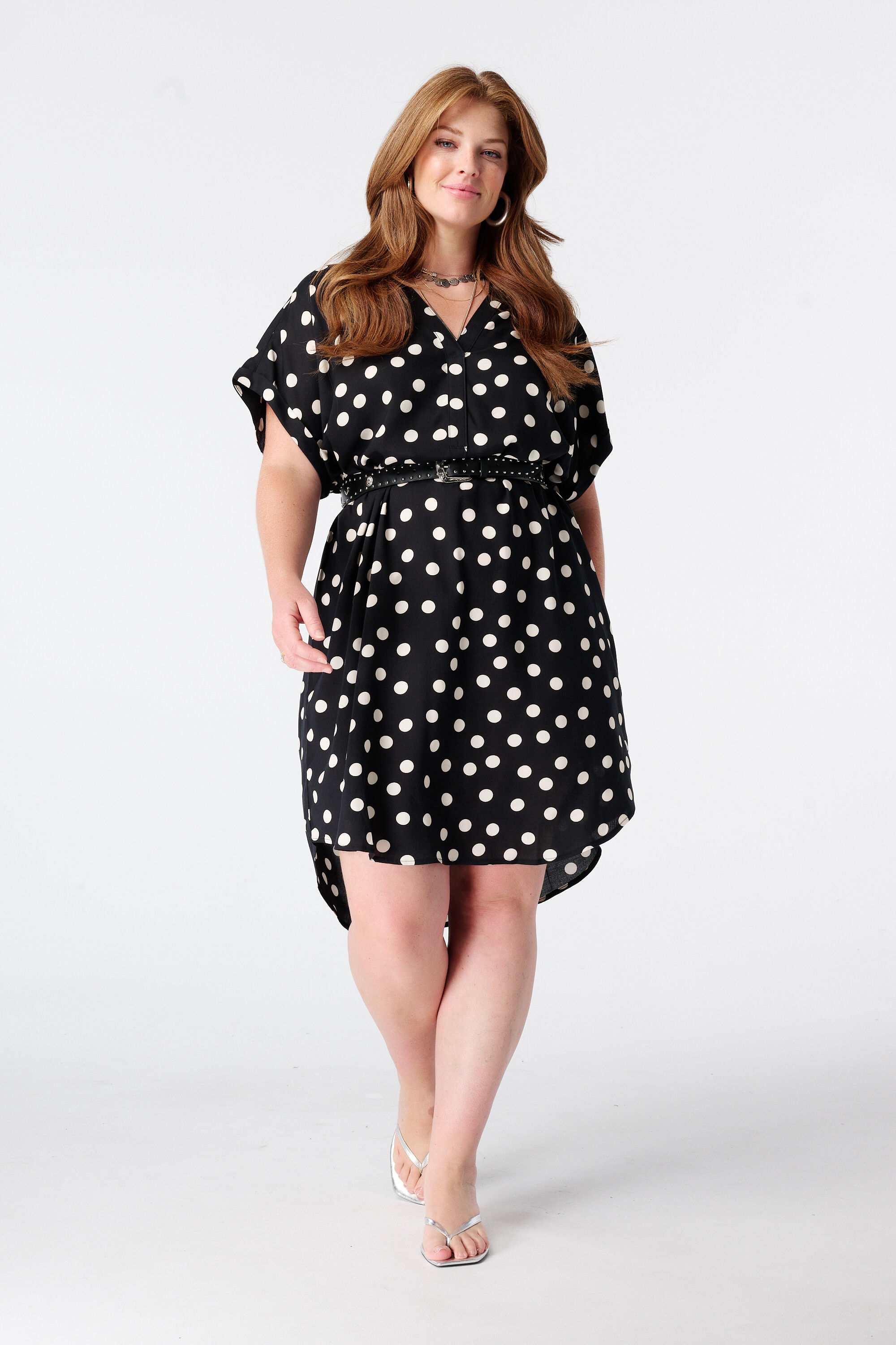 Kleid mit V Ausschnitt
