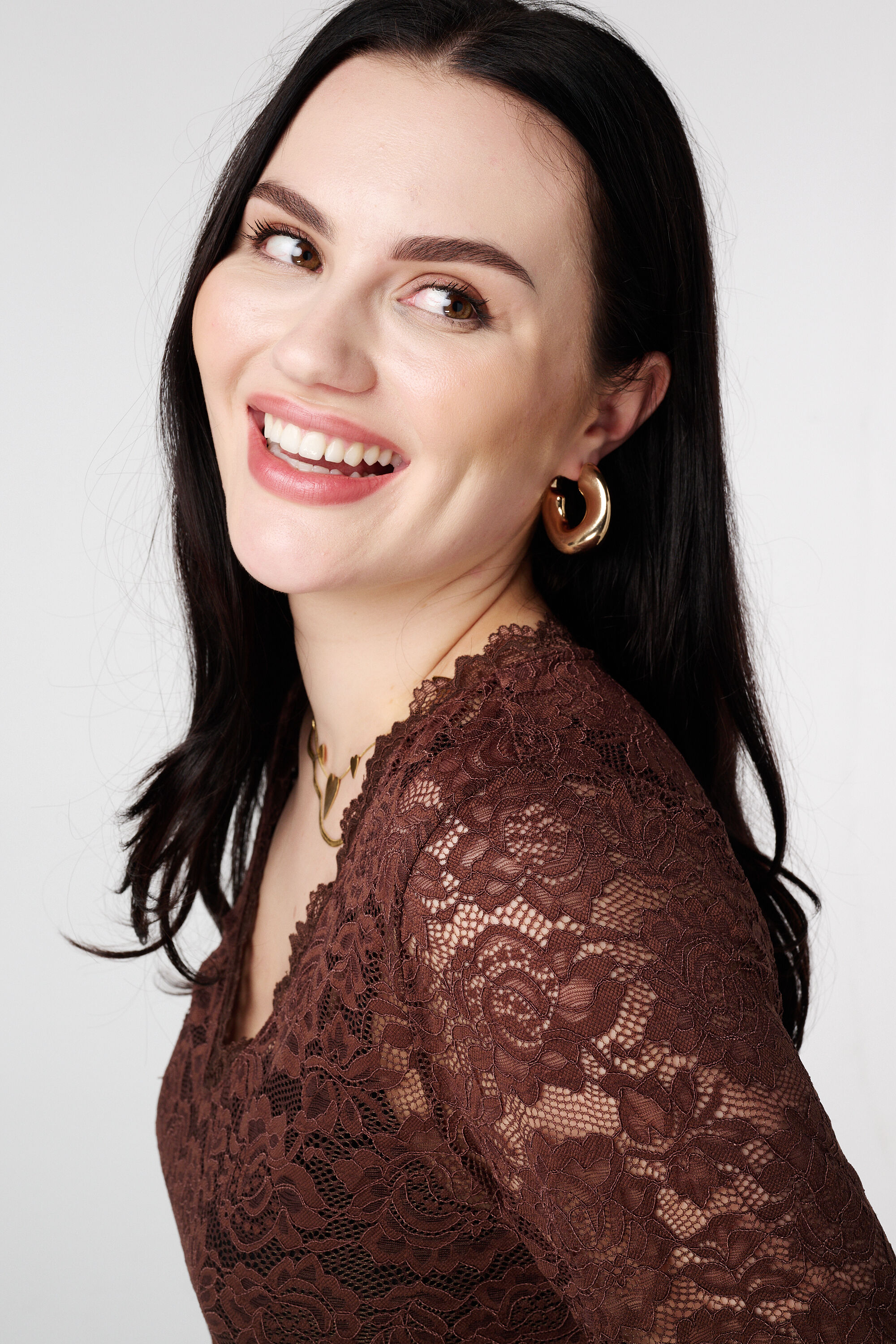 Lace top with long sleeves image number 4