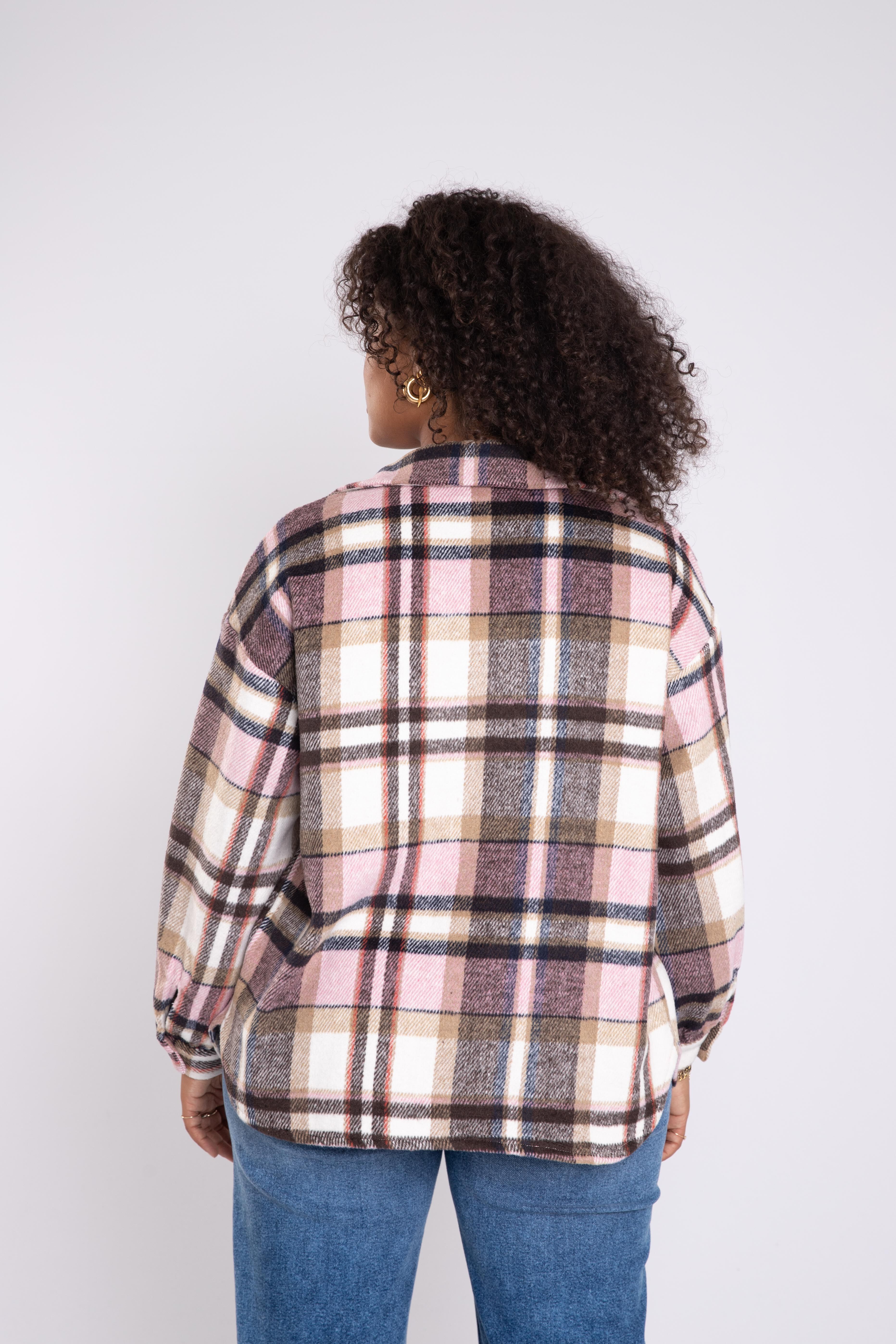 Kurze karierte Shacket  image number 4