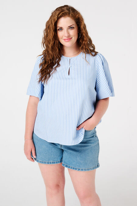 Bluse mit Rundkragen Bluse mit Rundkragen