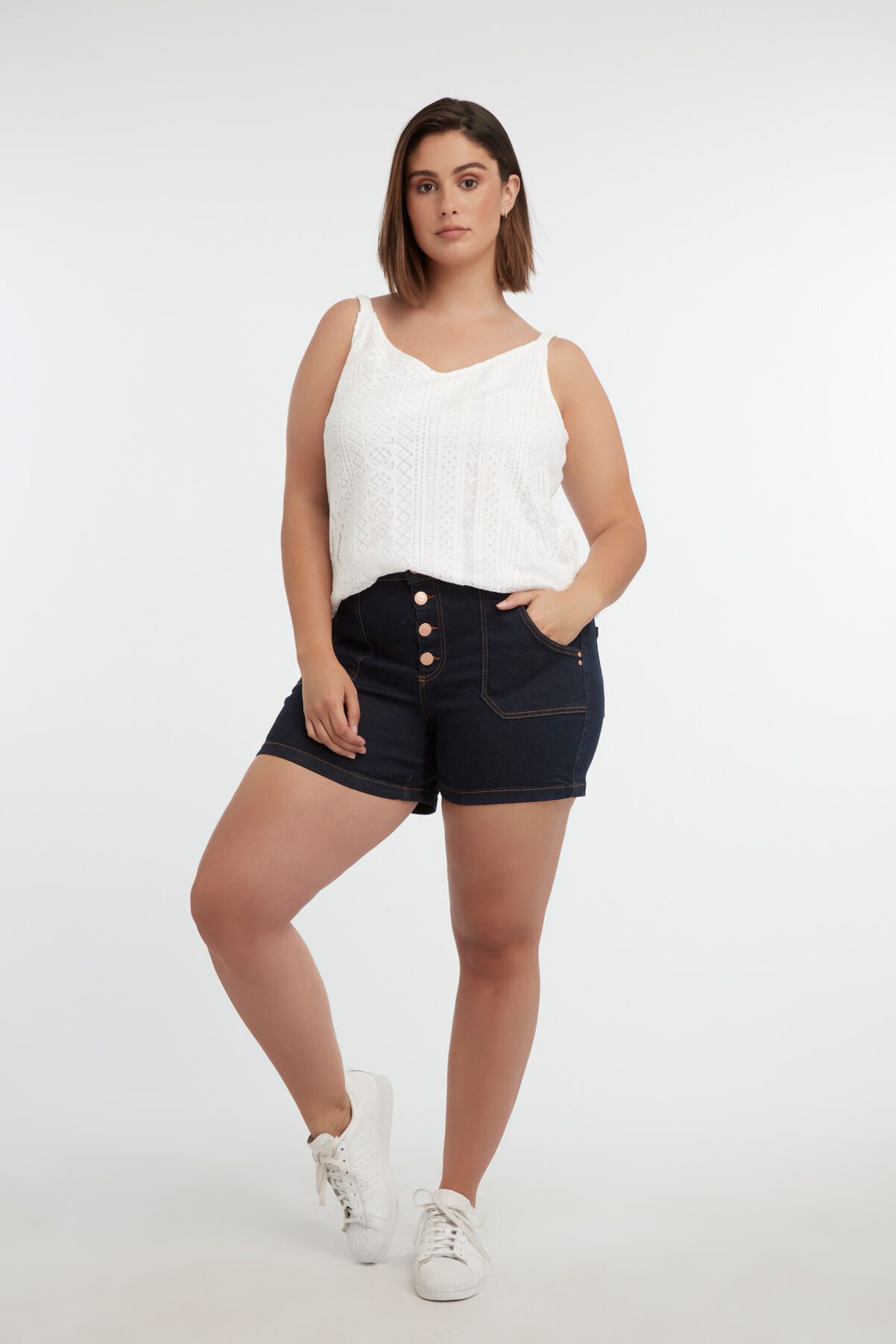 Shorts mit Knopfverschluss image number 3