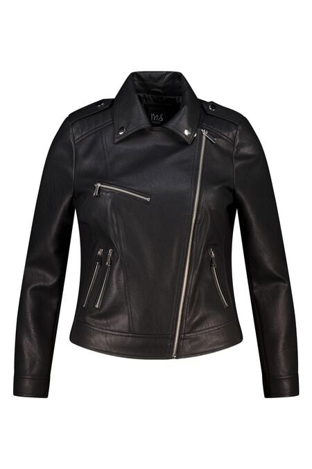 Kunstleder-Bikerjacke