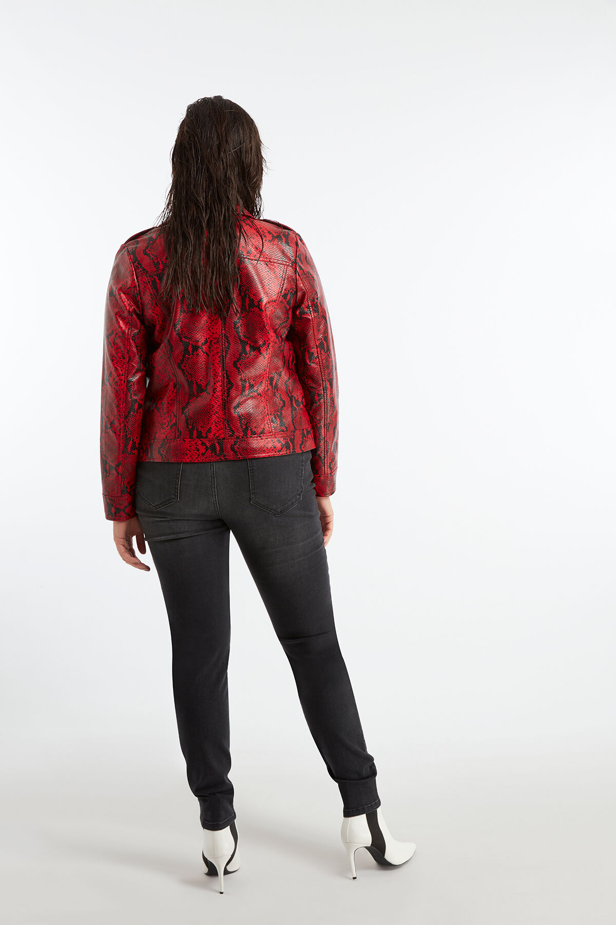 Biker-Jacke mit Schlangen-Print image number 5