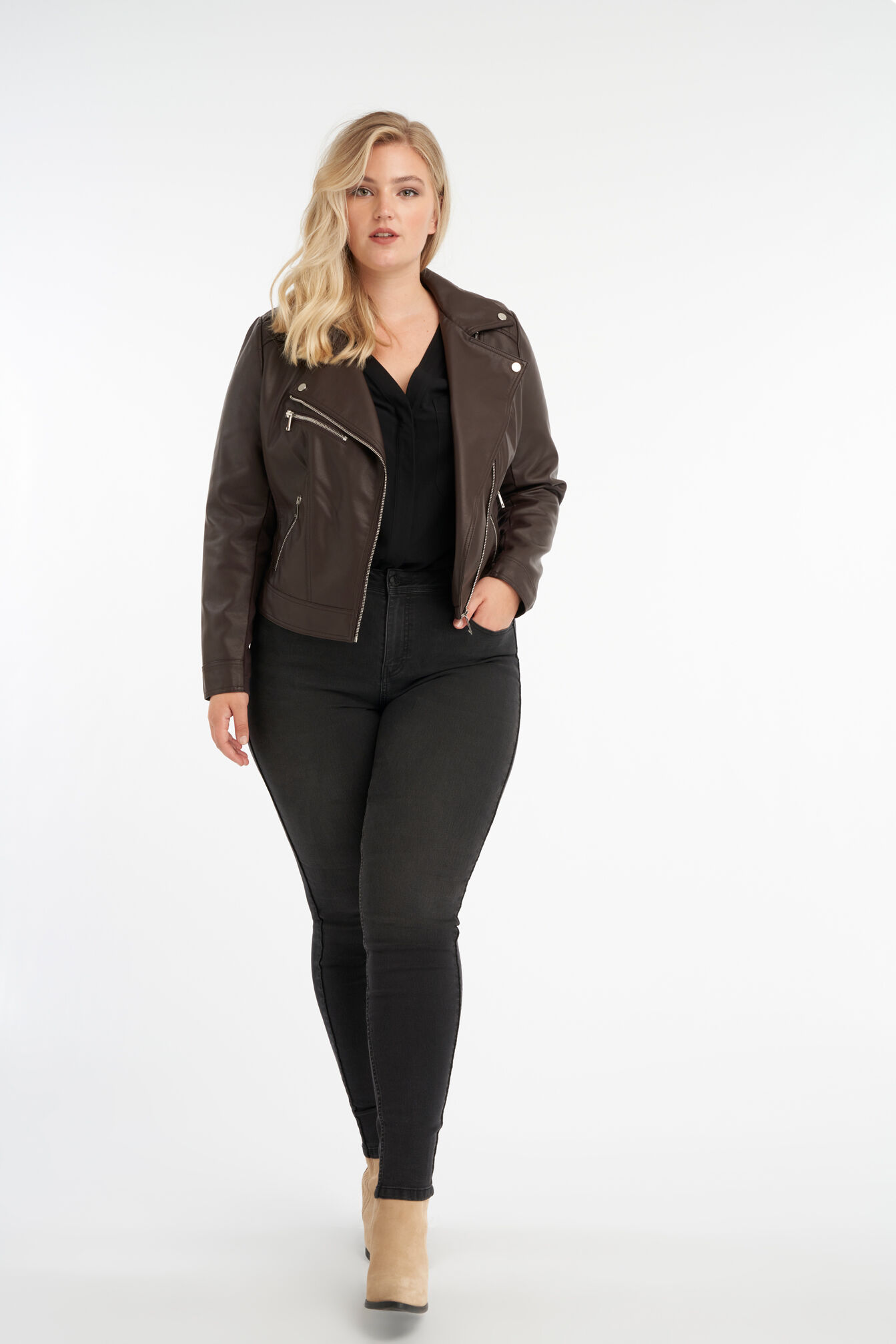 Biker-Jacke aus Kunstleder image number 5