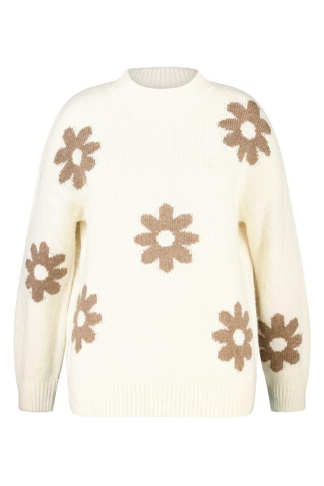 Pullover mit Blumenprint image number 1