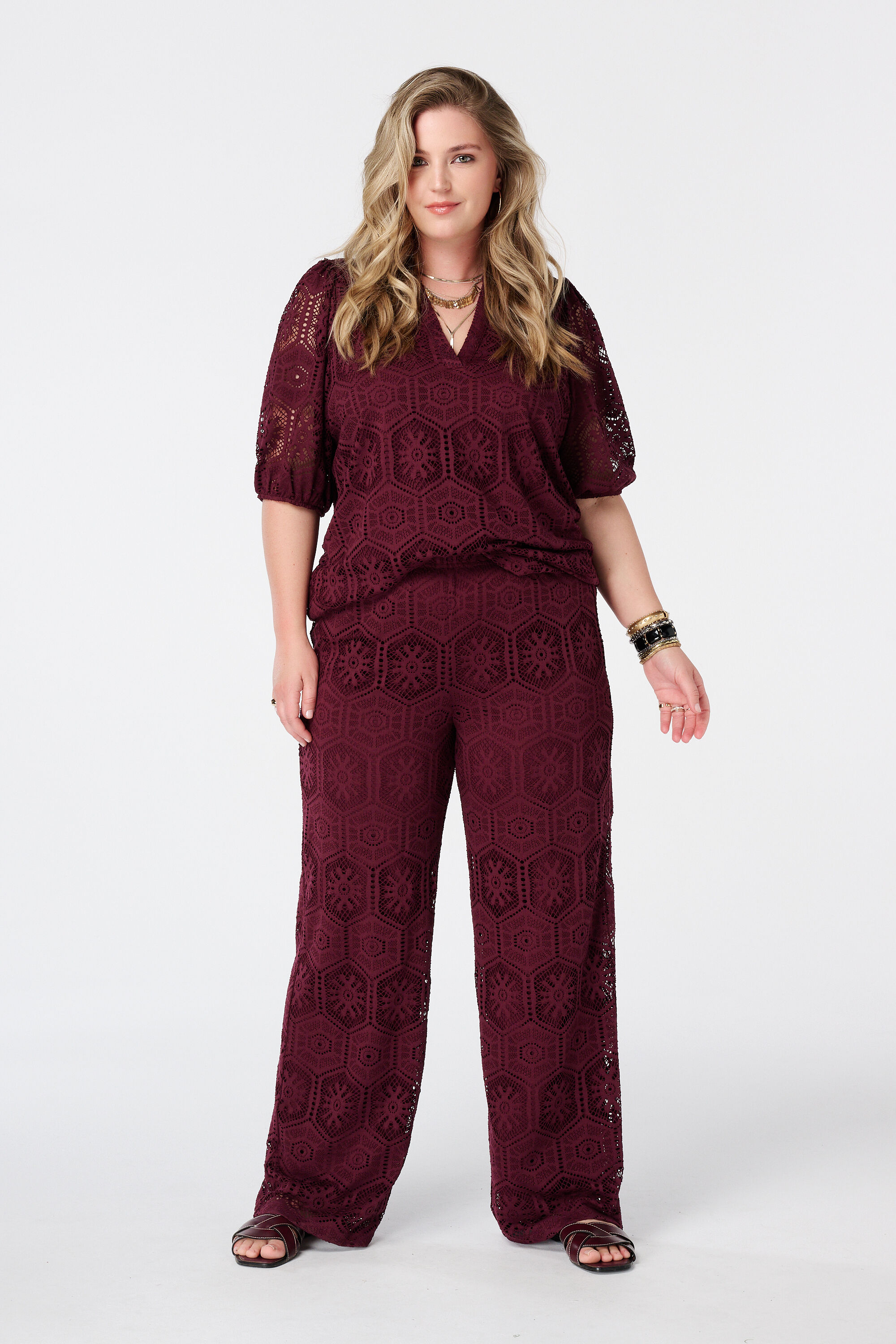 Weite Hose mit Crochet
