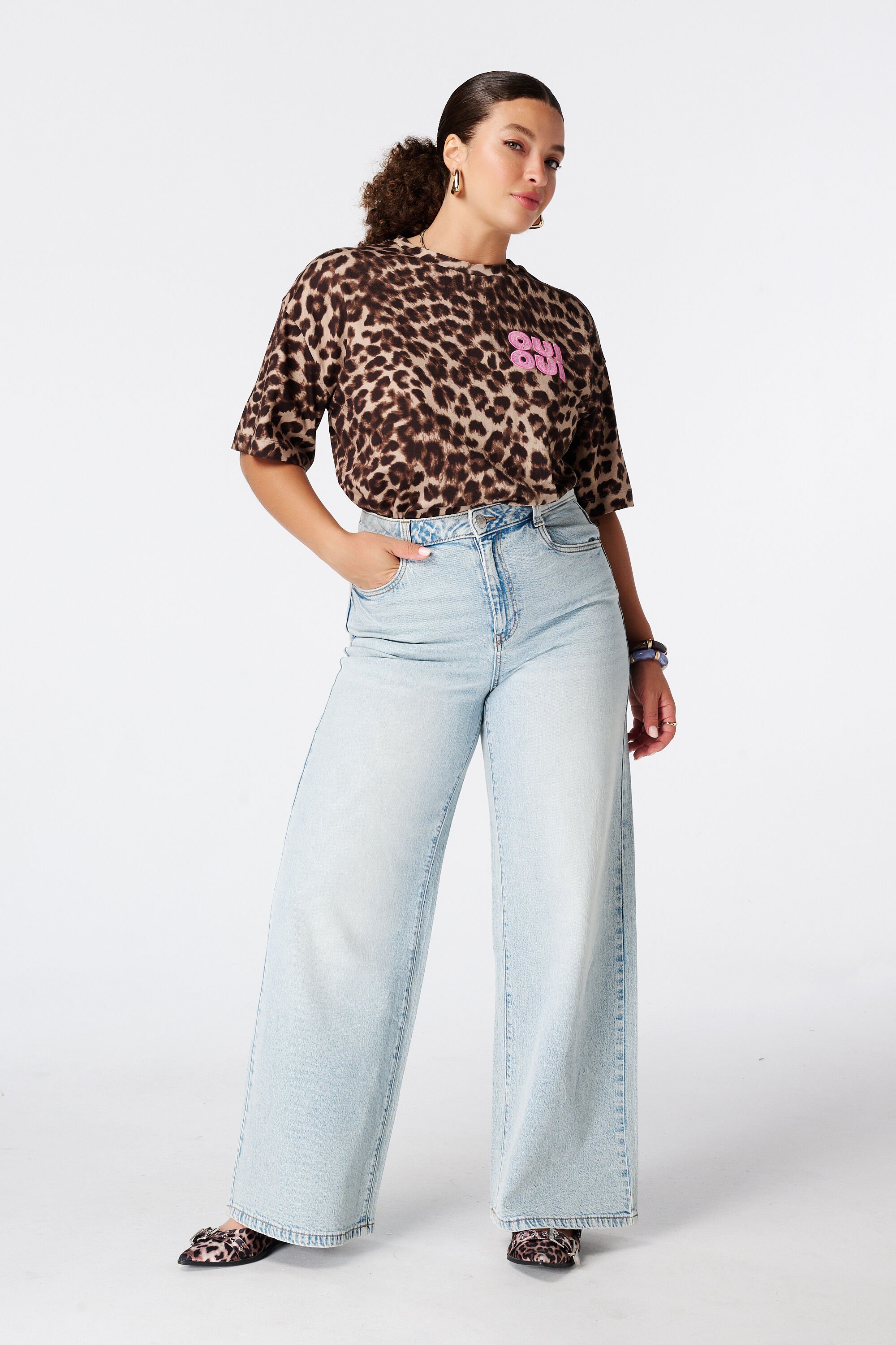 T Shirt mit Animalprint image number 5