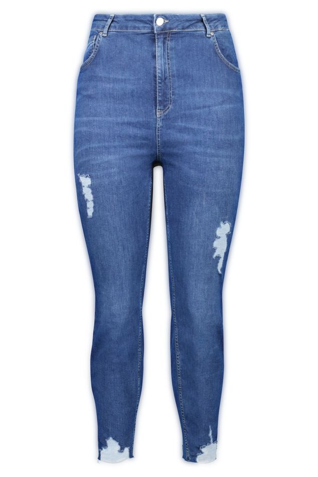 Jeans mit Destroyed-Detail image number 0