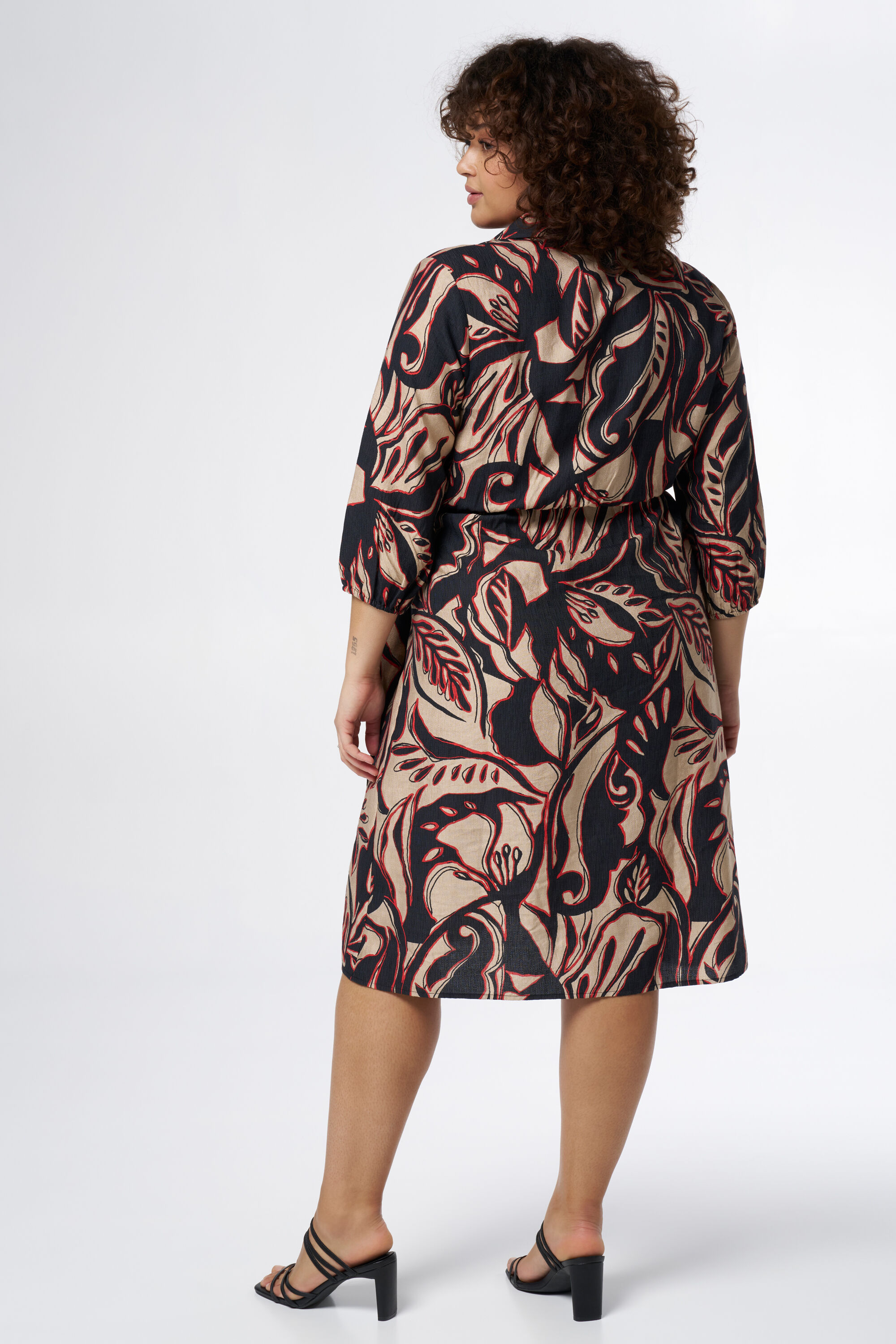 Kleid mit Kragen und Print image number 3