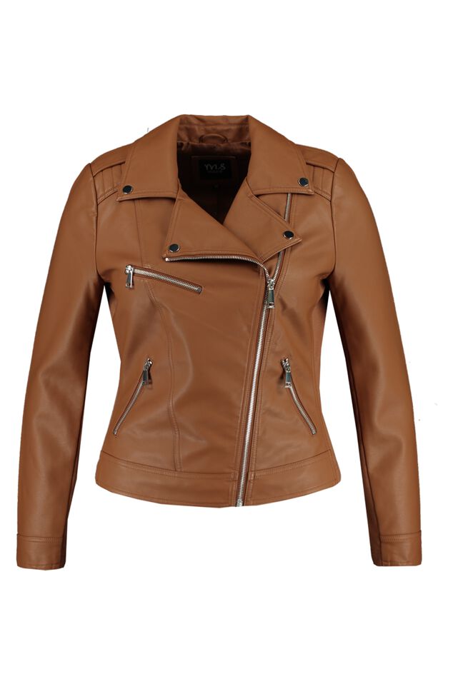 Biker-Jacke aus Kunstleder image number 1