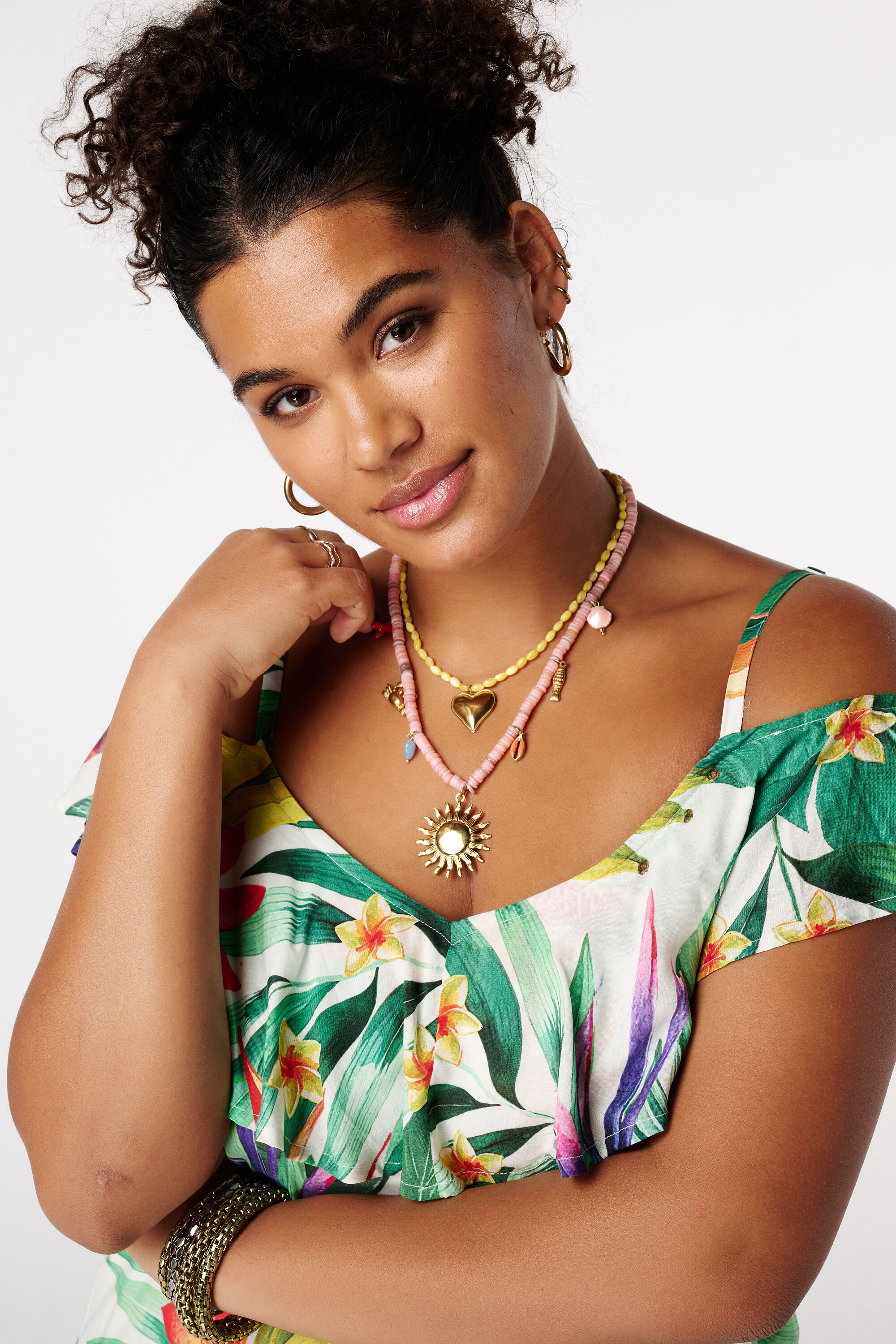 Doppelte farbige Kette