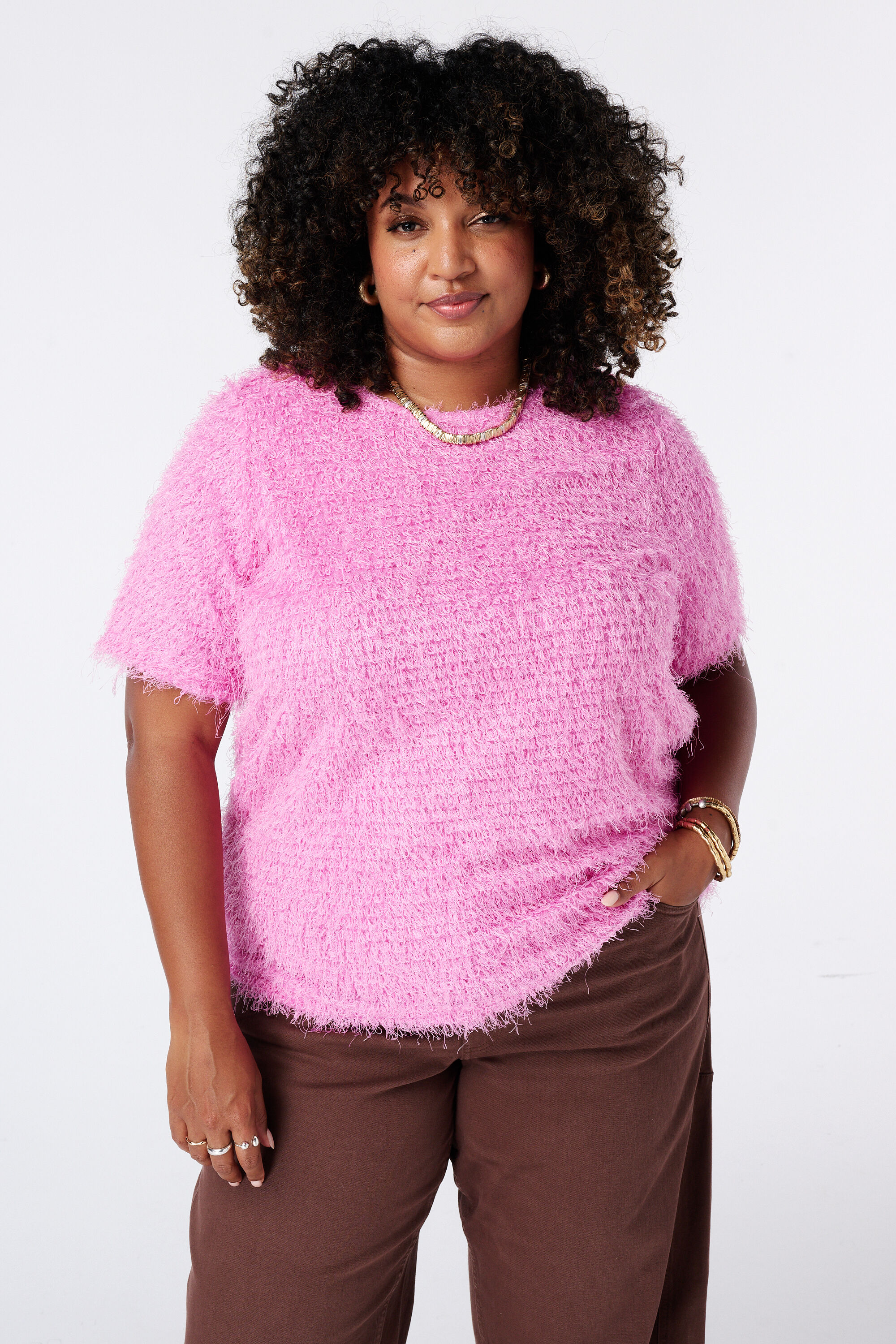 Shirt mit flauschiger Struktur