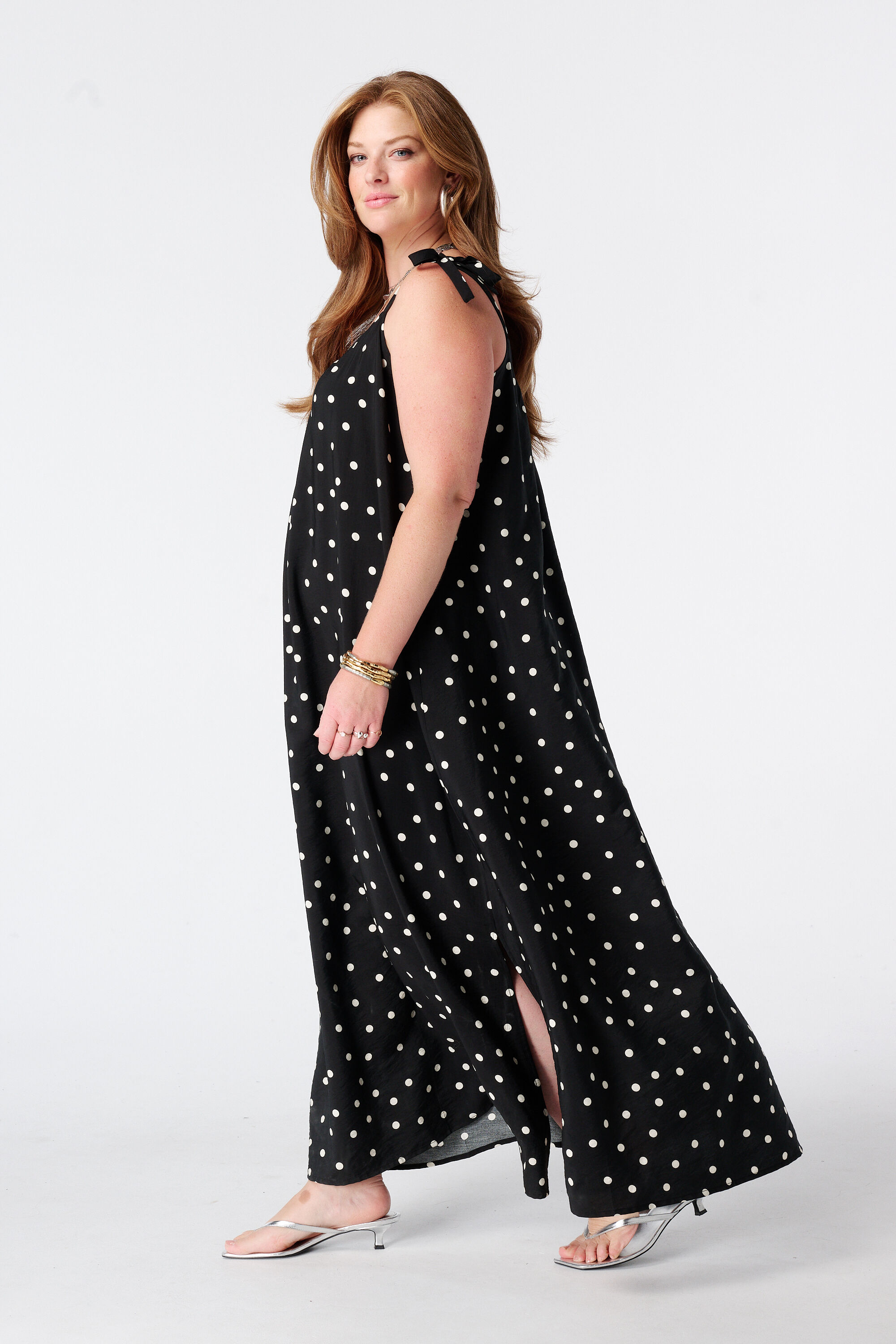Maxikleid mit Polka Dot Muster image number 5