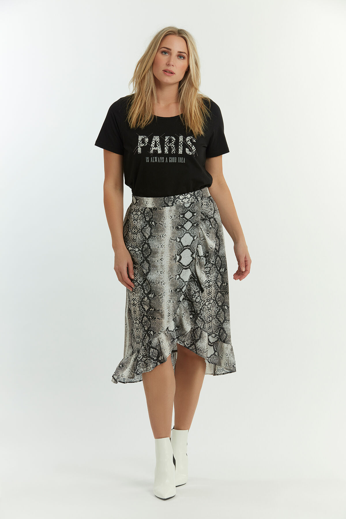 T-Shirt mit Text-Print image number 3