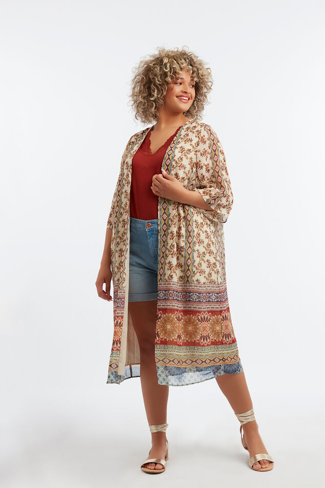 Kimono mit Aufdruck image number 3
