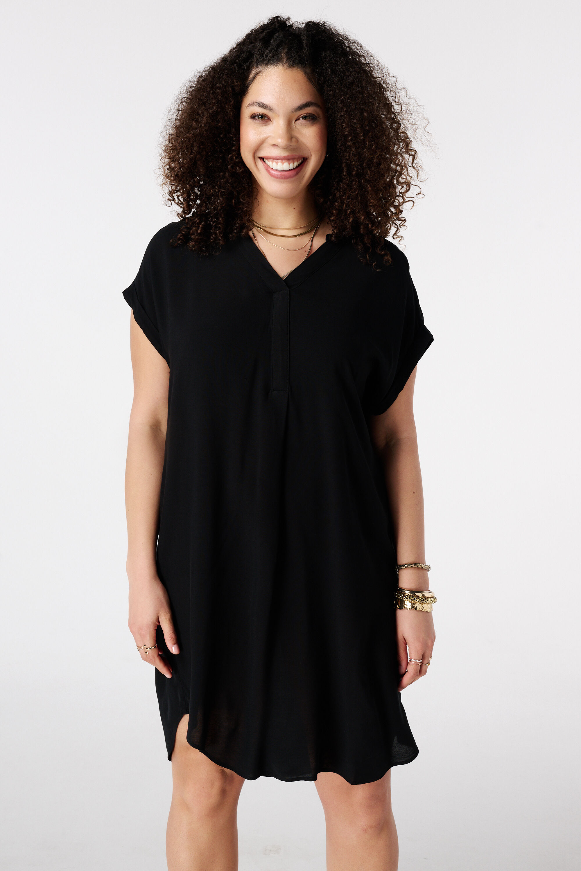 Kleid mit V Ausschnitt image number 5