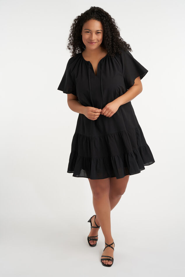 Kurzes ausgestelltes Kleid image number 4