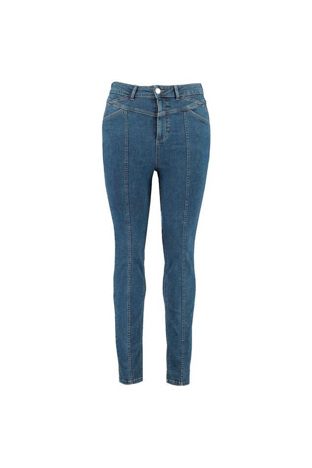Skinny-Leg-Jeans mit hohem Bund image number 1