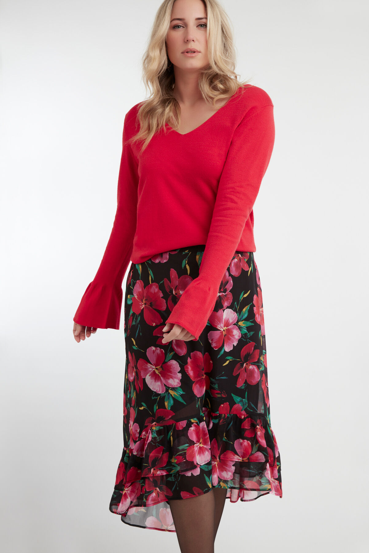 Rock mit floralem Print image number 5