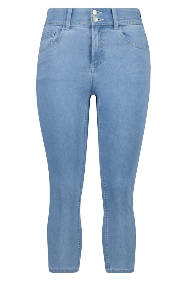 Modellierende Skinny-Leg-Jeans SCULPTS in Capri-Länge image 1