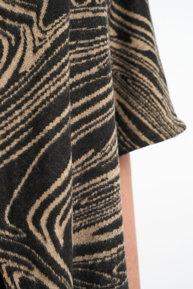 Offener Cardigan mit Print image number 6