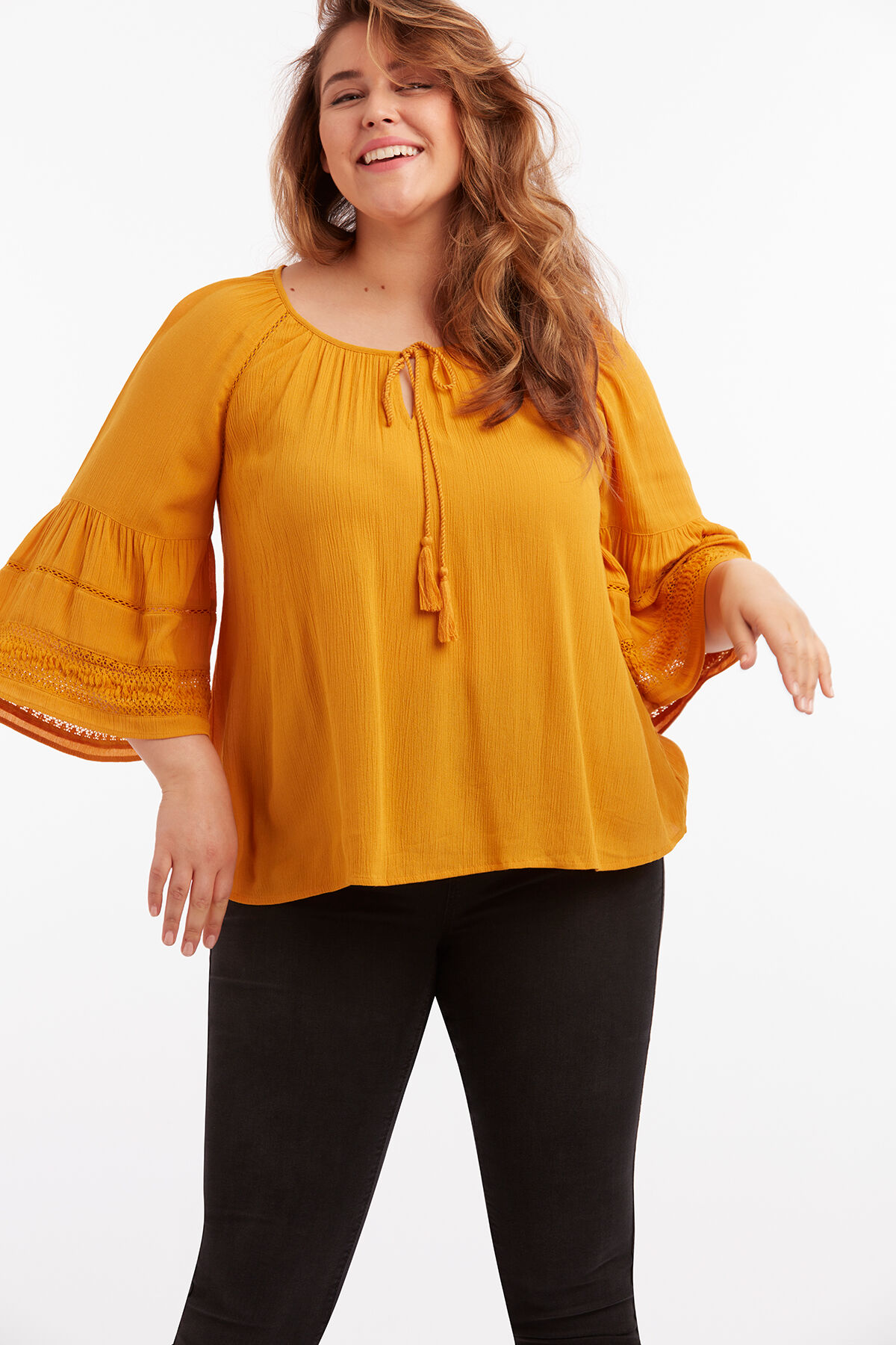 Bluse mit Bell-Sleeves image number 4