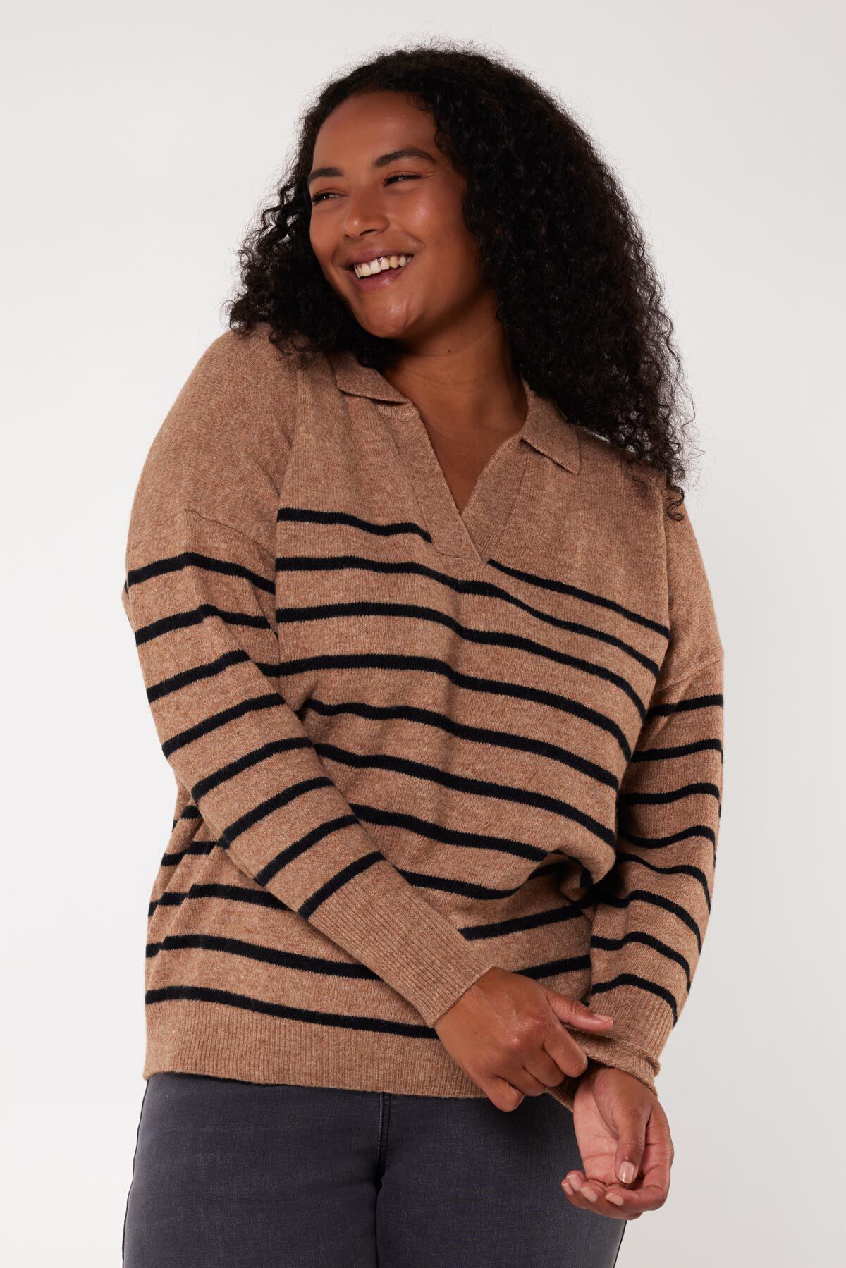 Feinstrickpullover mit Polokragen image number 5