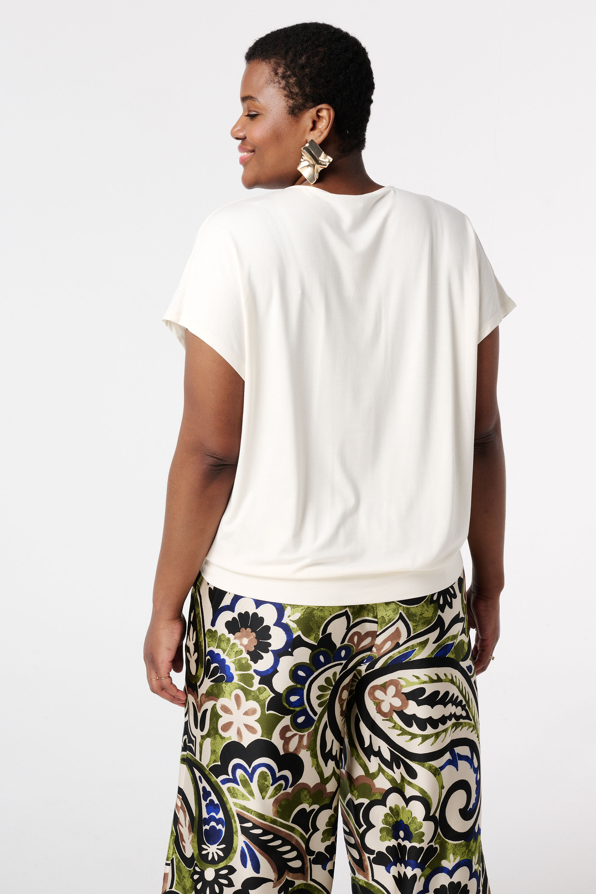 Strukturiertes Oberteil mit V-Ausschnitt image number 3