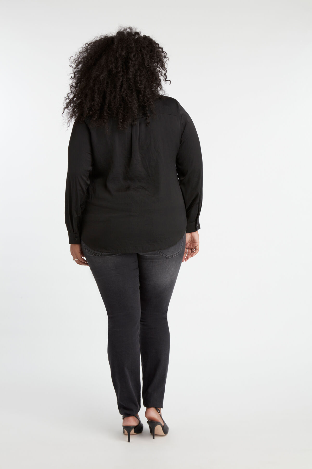 Satin-Bluse image number 3