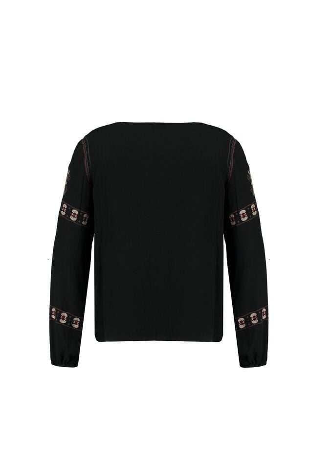 Bluse mit Stickereien image number 2