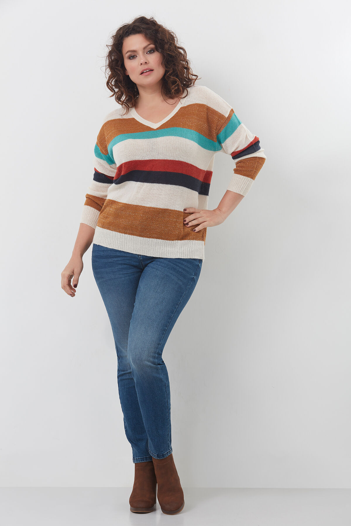 Gestreifter Pullover  image number 3