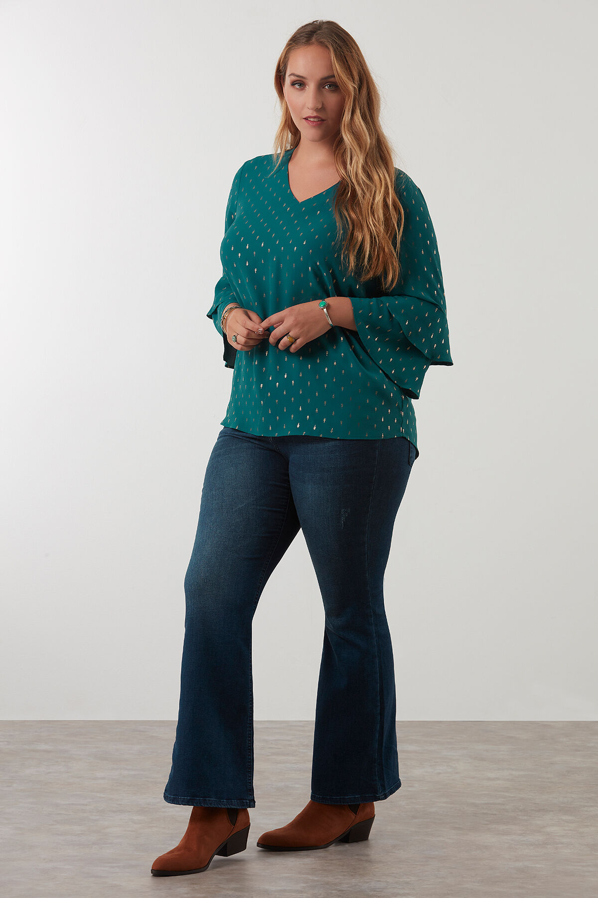 Bluse mit R&uuml;schen-&Auml;rmeln  image number 3