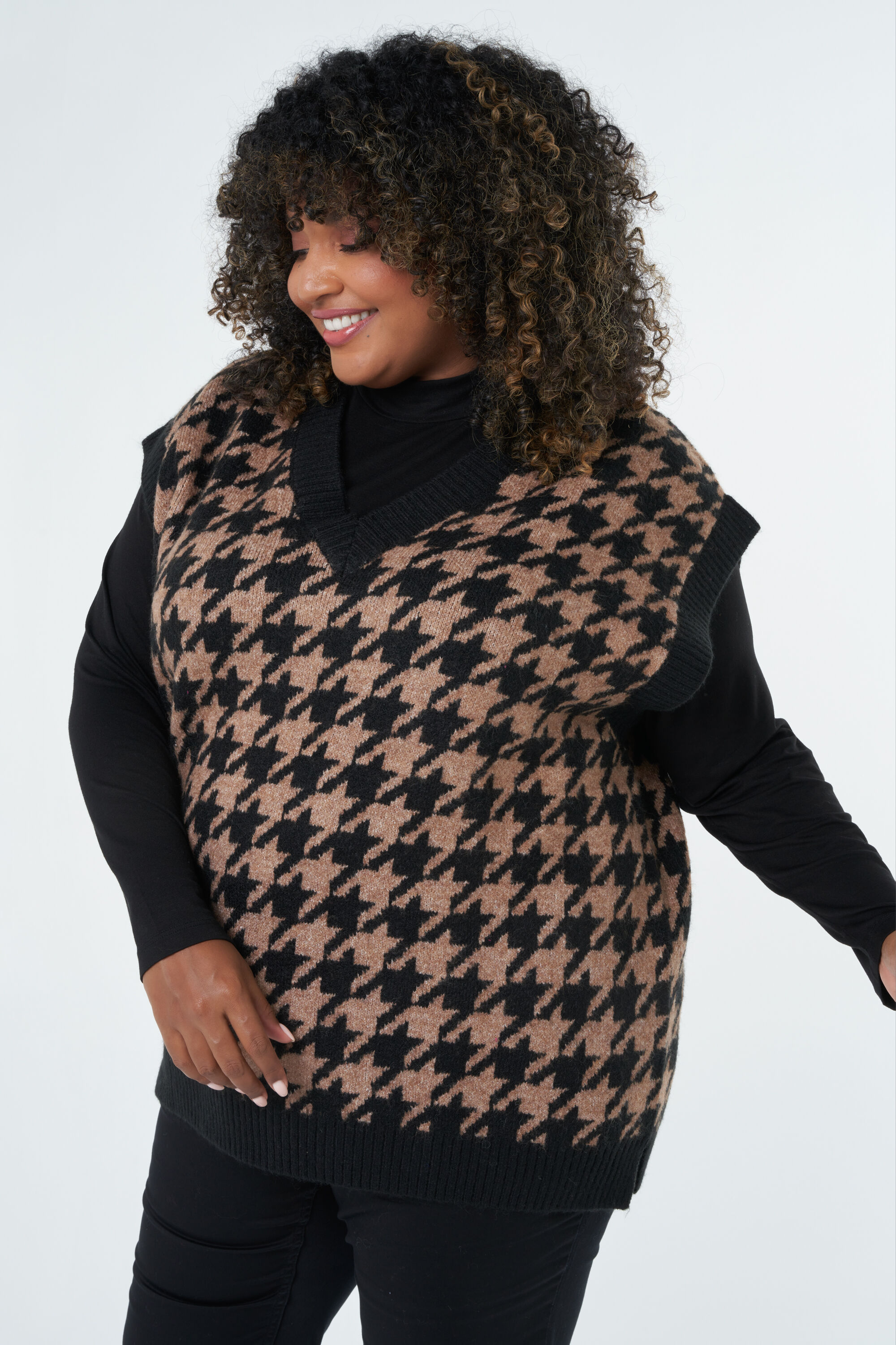 Gestrickter Spenzer mit V-Ausschnitt image number 5