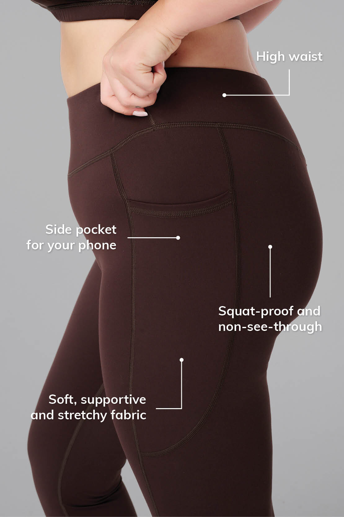 Sportleggings mit Seitentaschen image number 3