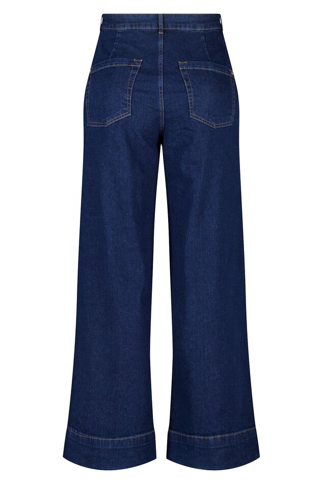 Loose-Leg-Jeans mit Ziernähten  image number 2