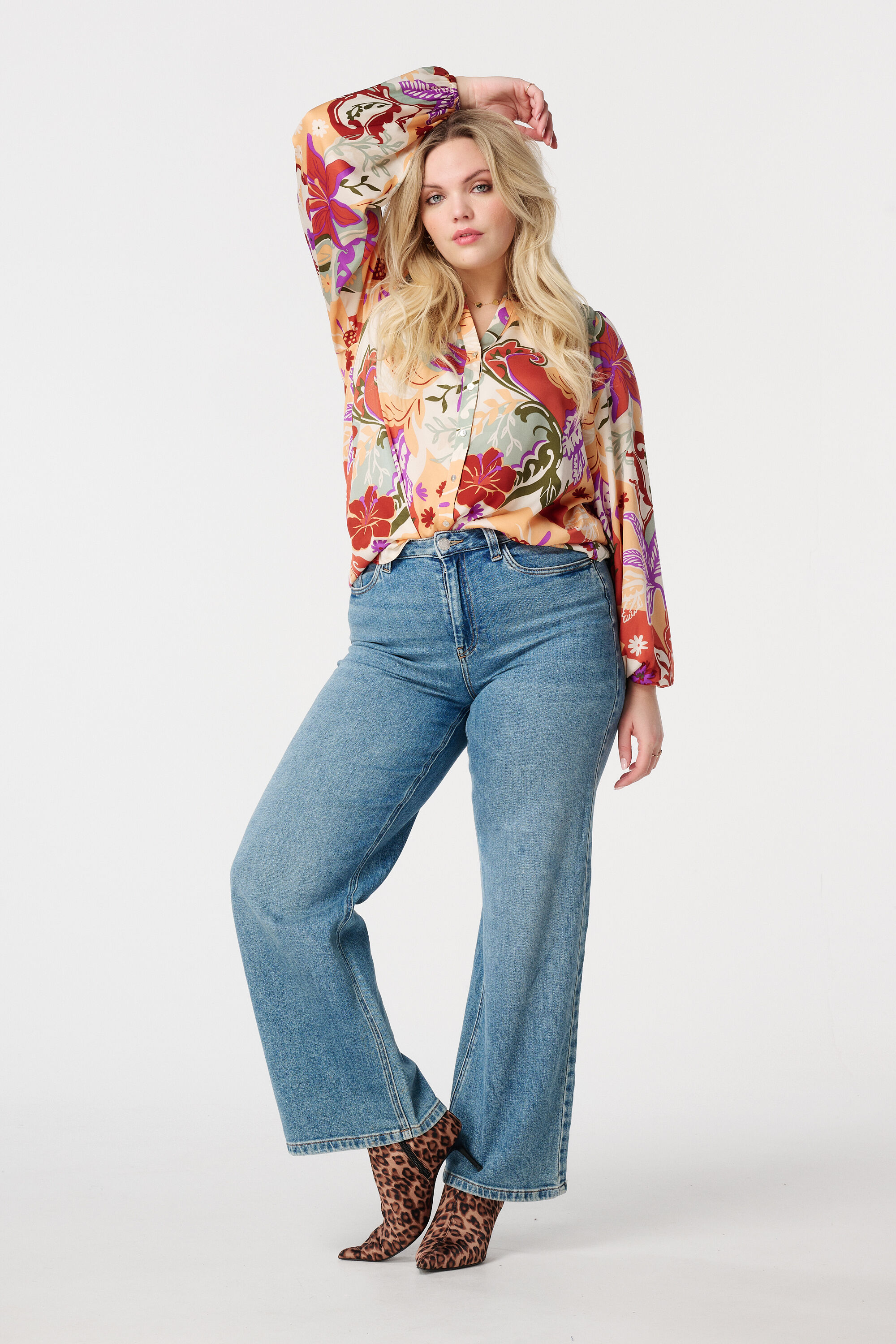 Bluse mit Blumen-Print  image number 5