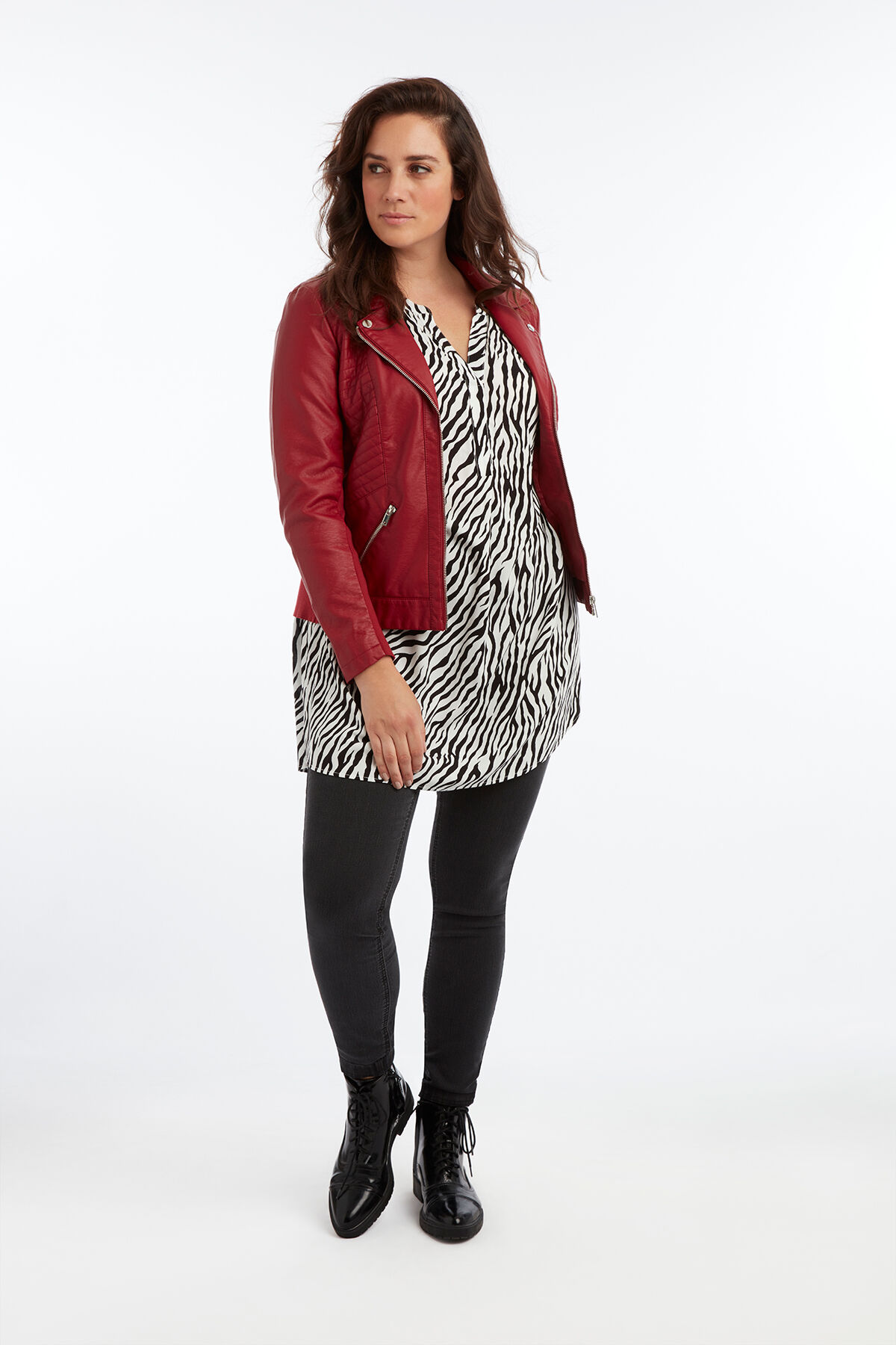 PU-Kunstlederjacke image number 4