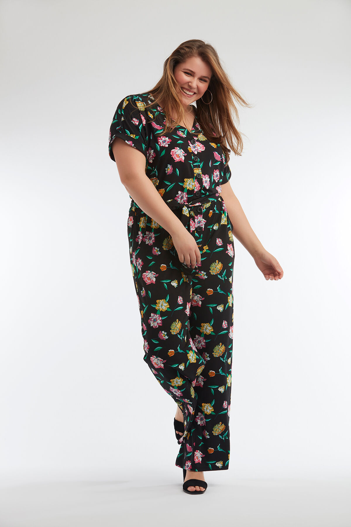 Jumpsuit mit floralem Print image number 5