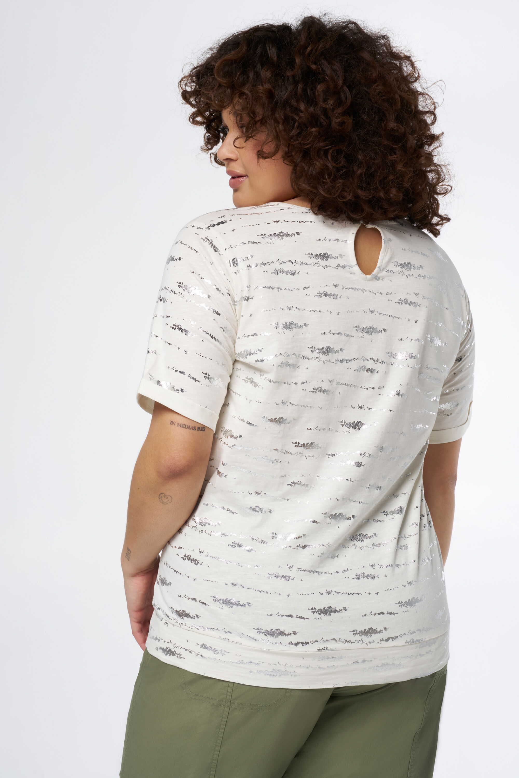 T-Shirt mit Metallic-Verzierungen image number 3