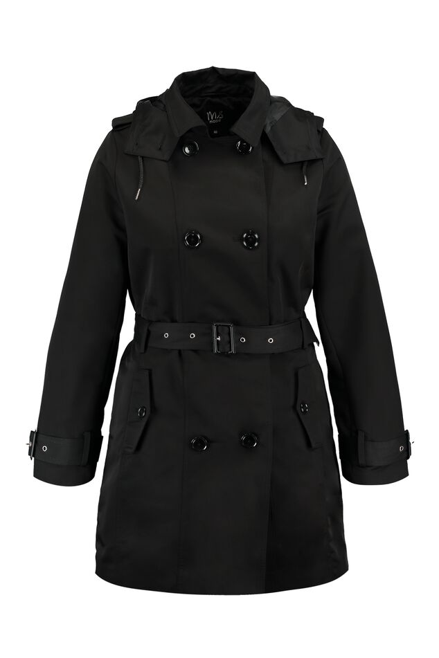 Trenchcoat mit abnehmbarer Kapuze image number 1