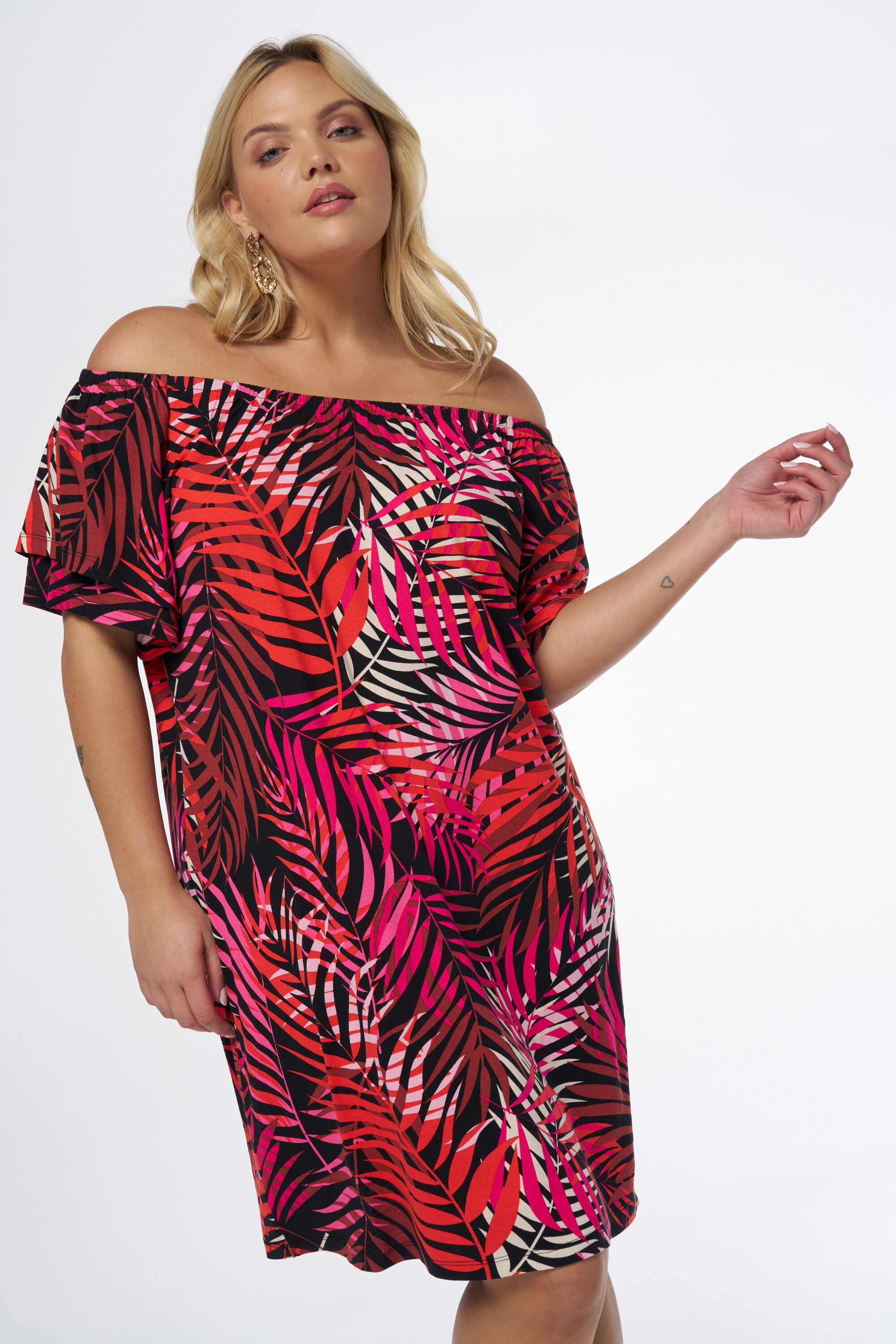 Schulterfreies Kleid image number 5