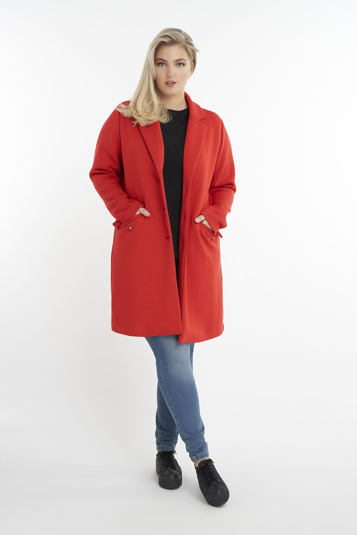 Lange Jersey-Jacke image number 4